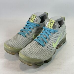 Nike Air Vapormax Flyknit 3 Women's Size 9.5 Shoes Baltic Blue Volt DC2051-001